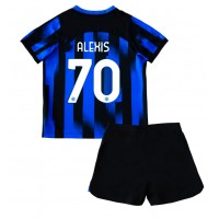 Inter Milan Alexis Sanchez #70 Heimtrikotsatz Kinder 2023-24 Kurzarm (+ Kurze Hosen)